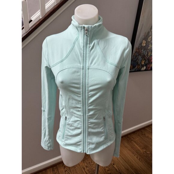Lululemon Forme Jacket Aquamarine Blue Full Zip Size 4 - Picture 3 of 6